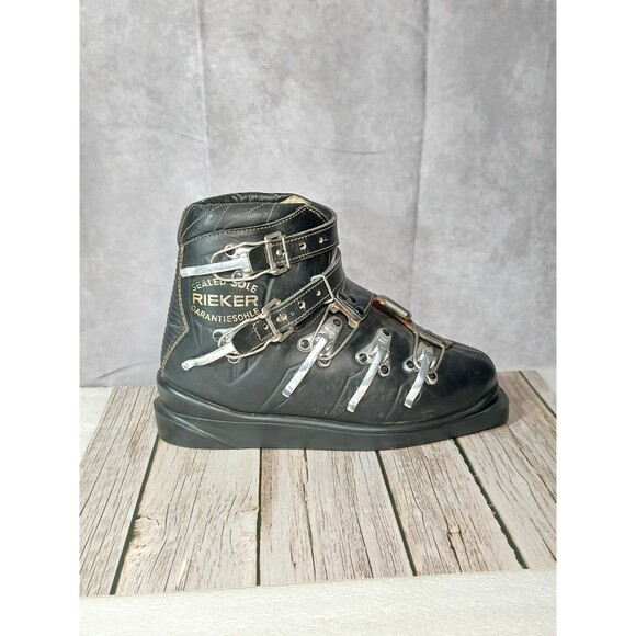 Rieker Sealed Sole Garntiesohle Leather Boots Size 8.5 One Buckle Missing main image 6